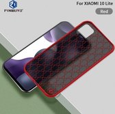 Voor Xiaomi Mi 10 Lite PINWUYO-serie 2e generatie pc + TPU Anti-drop All-inclusive beschermende schaal Matte achterkant (rood)