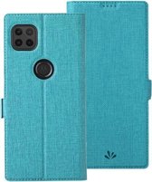 Voor Motorola Moto G 5G ViLi K-serie schokbestendig TPU + PU lederen magnetische gesp horizontale flip case met kaartsleuven & portemonnee & houder (blauw)