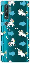 Voor Xiaomi CC9 Pro Lucency Painted TPU beschermhoes (Clouds Horse)