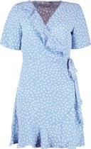 Korte Jurk Only Blauw dessin - maat M