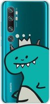 Voor Xiaomi CC9 Pro Lucency Painted TPU Protective (Crown Dinosaur)