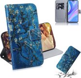 Voor Huawei P Smart S / Enjoy 10S / Y8P Gekleurde Tekening Horizontale Flip Leren Case met Houder & Card Slot & Portemonnee (Abrikoos)