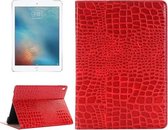 Krokodil textuur horizontale flip lederen tas met houder & kaartsleuven & portemonnee voor iPad Pro 9,7 inch (rood)