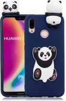 Voor Huawei P20 Lite 3D Cartoon patroon schokbestendig TPU beschermhoes (Panda)