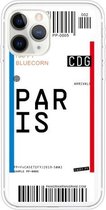 Voor iPhone 11 Pro Boarding Pass Series TPU telefoon beschermhoes (Parijs)