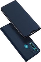 Voor Motorola Moto G8 Power Lite DUX DUCIS Skin Pro-serie Horizontale flip PU + TPU lederen tas, met houder en kaartsleuven (blauw)
