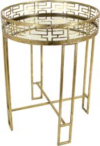 Lux - bijzettafel - goud - metaal - 46.5x46.5x62