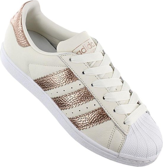 adidas Originals Superstar W - Dames Sneakers Sport Casual Schoenen  Off-White / Goud... | bol.com