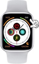 Tijdspeeltgeenrol smartwatch GW26+ WIT - Heren/Dames- Android/iOS- Stappenteller - Hartslagmeter -Bloeddrukmeter - Bluetooth - Waterdicht-Fitness