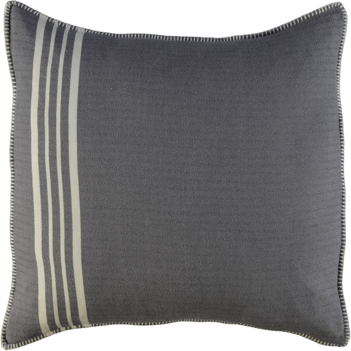 Kussenhoes 50x50cm Krem Sultan Dark Grey - 50x50cm dark grey/natural - sierkussen - katoen - excl. binnenkussen