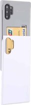 Voor Galaxy Note 10+ MERCURY GOOSPERY SKY SLIDE BUMPER TPU + PC Case met kaartsleuf (wit)