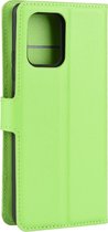 Samsung Galaxy S10 Lite Hoesje - Mobigear - Classic Serie - Kunstlederen Bookcase - Groen - Hoesje Geschikt Voor Samsung Galaxy S10 Lite