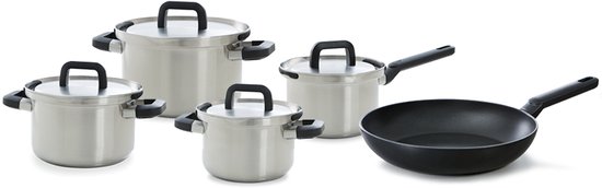 BK Flow Cool Pannenset – 9-delig – Veilig afgietsysteem – Inductie