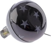 fietsbel Stars ding-dong staal 60 mm zwart/grijs