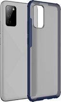 Samsung Galaxy A02s Hoesje - Mobigear - Shockproof Serie - Hard Kunststof Backcover - Blauw - Hoesje Geschikt Voor Samsung Galaxy A02s