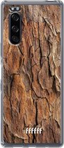 Sony Xperia 5 II Hoesje Transparant TPU Case - Woody #ffffff