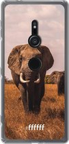 6F hoesje - geschikt voor Sony Xperia XZ2 -  Transparant TPU Case - Elephants #ffffff