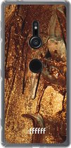 6F hoesje - geschikt voor Sony Xperia XZ2 -  Transparant TPU Case - Lets go Gold #ffffff