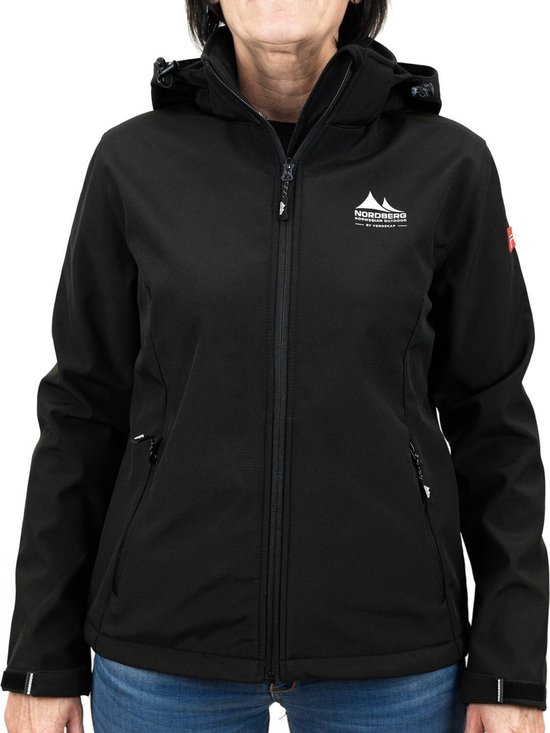 Nordberg Ingrida Jas Dames Softshell Black XL