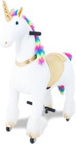 Kijana Unicorn Rijdend Paard - Eenhoorn Hobbelfiguur met Wielen - 4-9 Jaar - 66cm Zit Hoogte - Groot - Meerdere kleuren