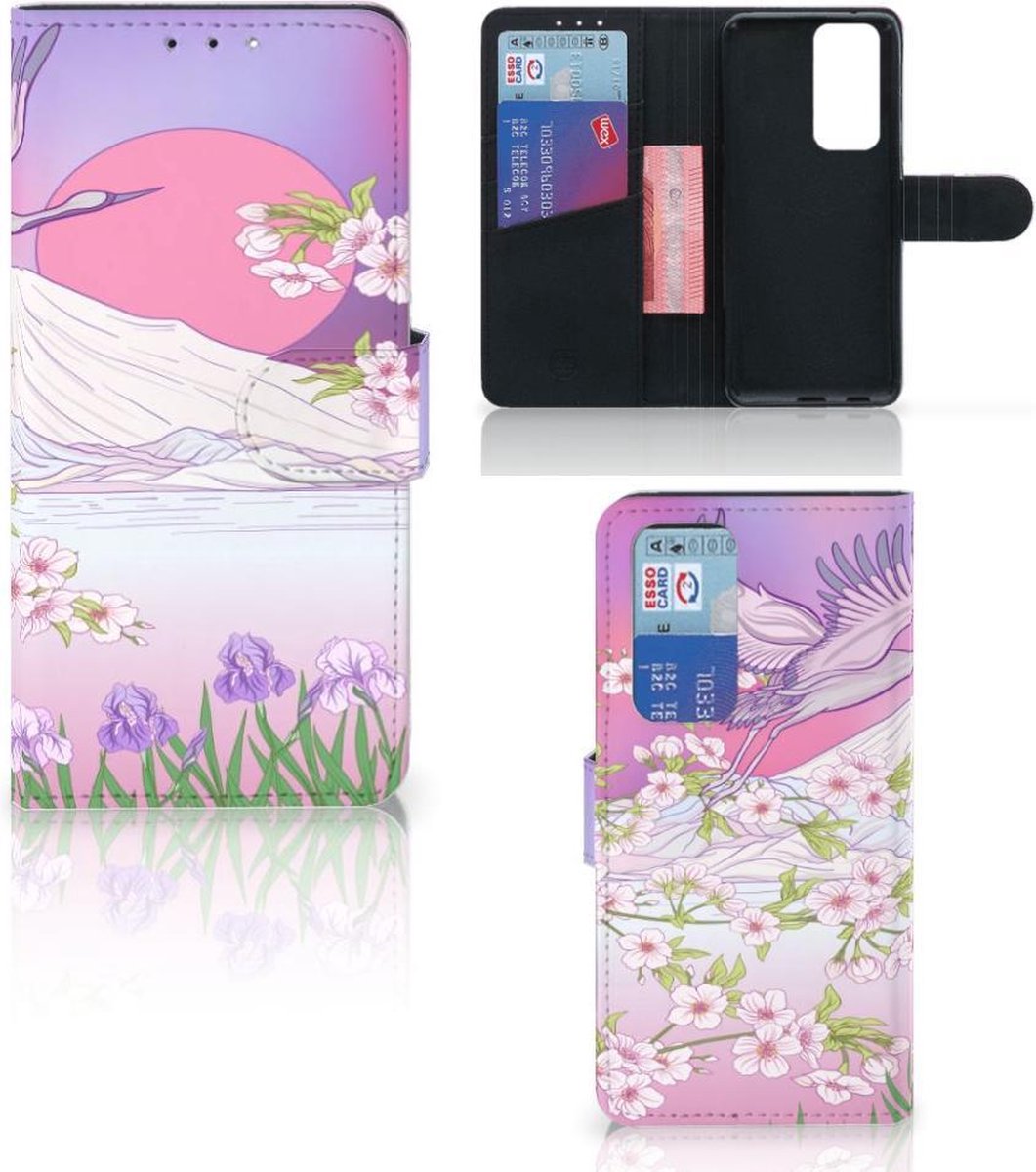 OPPO Find X3 Neo 5G Telefoonhoesje met Pasjes Bird Flying