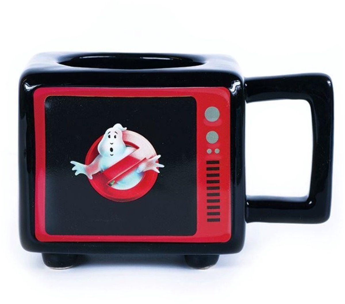 Ghostbusters Logo Retro TV Heat Change Mok