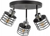 Plafondlamp VIGO zwart- Moderne stijl- LED lamp- Gloeilamp GRATIS!- binnenverlichting- woning lamp-