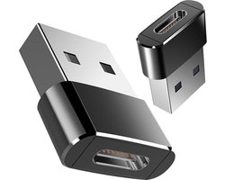 USB C naar USB Adapter - Zwart