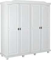 Armoire Insy avec 4 portes blanches.