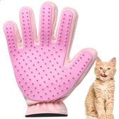 Kattenborstel - Kattenkam - Vacht Handschoen - Borstel Kat - Roze