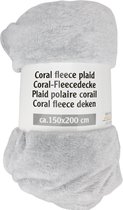 Coral Fleece Deken 150x200 cm - Asgrijs