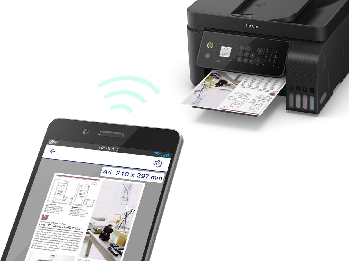 Epson EcoTank L5190 Inkjet A4 5760 x 1440 DPI 33 ppm Wifi | bol.com