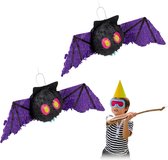 Relaxdays 2 x pinata vleermuis - Halloween - piñata - verjaardag - feestversiering