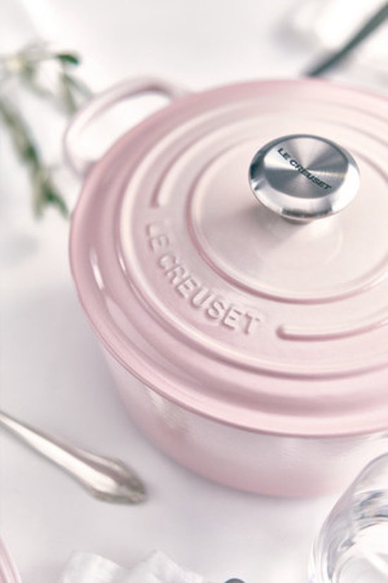 Service De Table LE CREUSET En Grès Céramique Rose Coquille - 20 Pièces - Neuf - Prix Conseillé 424€
