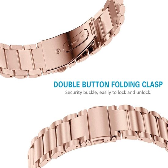 Strap-it® Samsung Galaxy Watch sport band 41mm / 42mm - wit + glazen screen protector