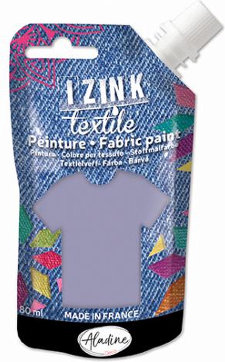 Izink Fabric Paint Textile Gris Foncé Flanelle 50 ml