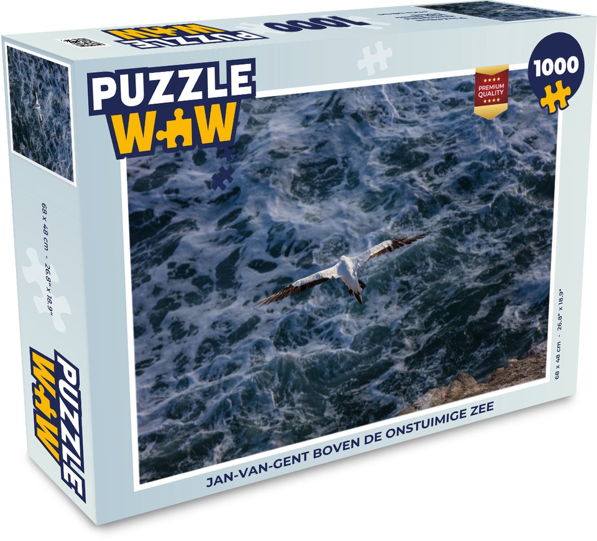 wraak oog Vel Puzzel Jan-van-gent boven de onstuimige zee - Legpuzzel - Puzzel 1000  stukjes volwassenen | bol.com