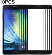 10 PCS Front Screen Outer Glass Lens voor Samsung Galaxy A7 (2015) (zwart)