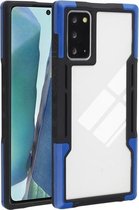 Voor Samsung Galaxy Note20 TPU + pc + acryl 3 in 1 schokbestendige beschermhoes (blauw)