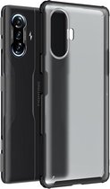 Voor Geschikt voor Xiaomi Redmi K40 Gaming Edition 5G Vierhoekige schokbestendige TPU + pc-beschermhoes (zwart)