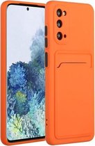 Voor Samsung Galaxy S20 kaartsleuf ontwerp schokbestendig TPU beschermhoes (oranje)