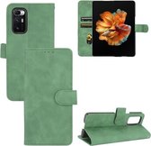 Voor Xiaomi Mi Mix Vouw Effen Kleur Huidgevoel Magnetische Gesp Horizontale Flip Kalfsstructuur PU Lederen Case met Houder & Kaartsleuven & Portemonnee (Groen)