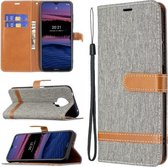 Voor Nokia G20 Kleuraanpassing Denim Textuur Horizontale Flip Leren Case met Houder & Kaartsleuven & Portemonnee & Lanyard (Grijs)