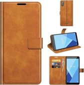 Voor Wiko Y51 / Sunny 5 lite Retro Kalfspatroon Gesp Horizontale Flip Leren Case met Houder & Kaartsleuven & Portemonnee (Geel)