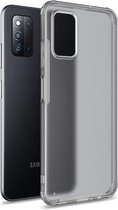 Voor Samsung Galaxy F52 5G Vierhoekige schokbestendige TPU + pc-beschermhoes (doorschijnend)