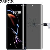 Voor Meizu 18 Pro 25 PCS 0.3mm 9H Oppervlaktehardheid 3D Gebogen Oppervlak Privacy Glasfilm: