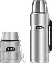 Thermos King thermosfles + lunchpot - RVS - Set