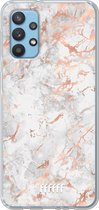 6F hoesje - geschikt voor Samsung Galaxy A32 4G -  Transparant TPU Case - Peachy Marble #ffffff