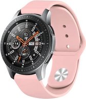 Samsung Galaxy Watch sport band 45mm / 46mm - roze + glazen screen protector
