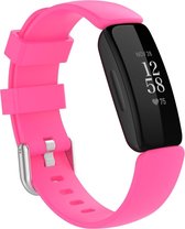 By Qubix Geschikt voor Fitbit Inspire 2 & Ace 3 - Sportbandje met gesp - Maat: Small - Roze Smartwatchbandje bandje Armband Polsband Strap Band
